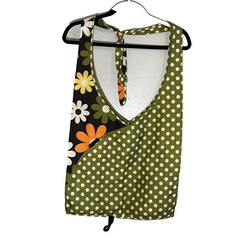 Slingsax Bag Retro Floral Polka Dot Reusable Hippie Boho Indie Artsy Mod Geek 90